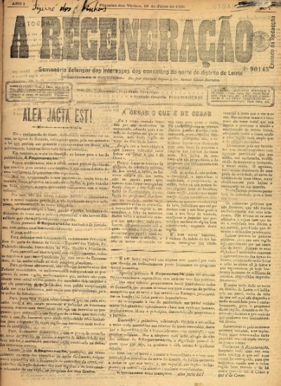 Regeneração, A